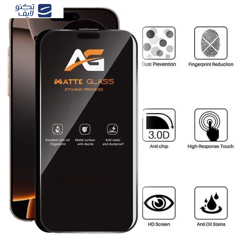 محافظ صفحه نمایش مات اپیکوی مدل AG Matte Etching مناسب برای گوشی موبایل اپل iPhone 16 /15 /14 Pro