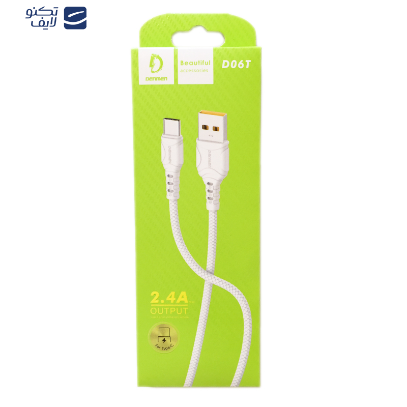 کابل تبدیل USB به USB-C دنمن مدلD06T طول 1 متر