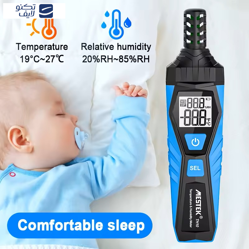 دماسنج و رطوبت سنج دیجیتالی مستک مدل TH10 دماسنج و رطوبت سنج دیجیتالی مستک مدل TH10