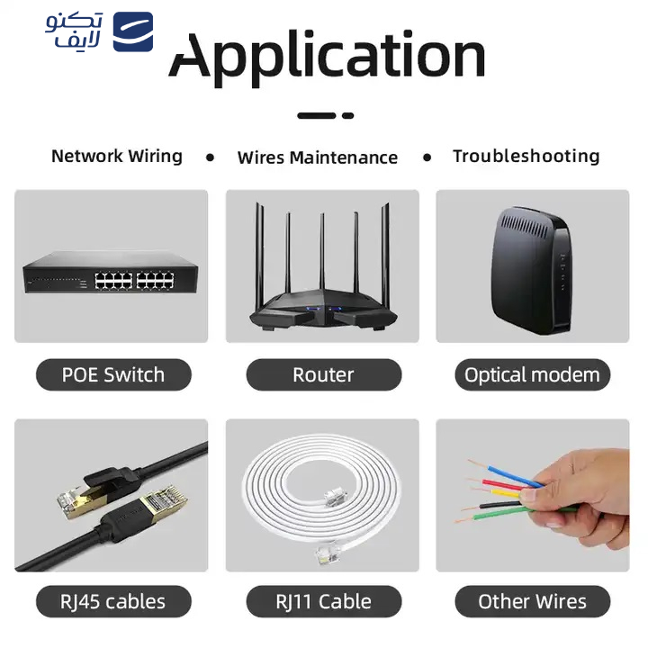 تستر کابل شبکه و ردیاب ولتاژ مستک مدل WT-58DL