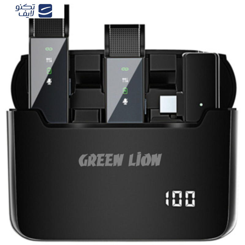 میکروفن بی سیم گرین لاین مدل 2in1 DIGITAL DISPLAY LITHTNING