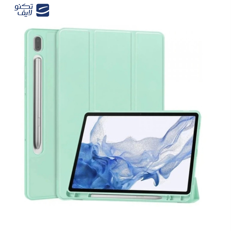 کیف کلاسوری زیفرند مدل Smart Leather مناسب برای تبلت سامسونگ Galaxy Tab S7 FE