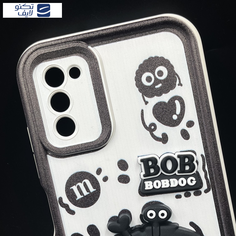 کاور قاب میلیونی مدل BOBDOG-MW مناسب برای گوشی موبایل سامسونگ Galaxy A03s/A02s به همراه بند آویز