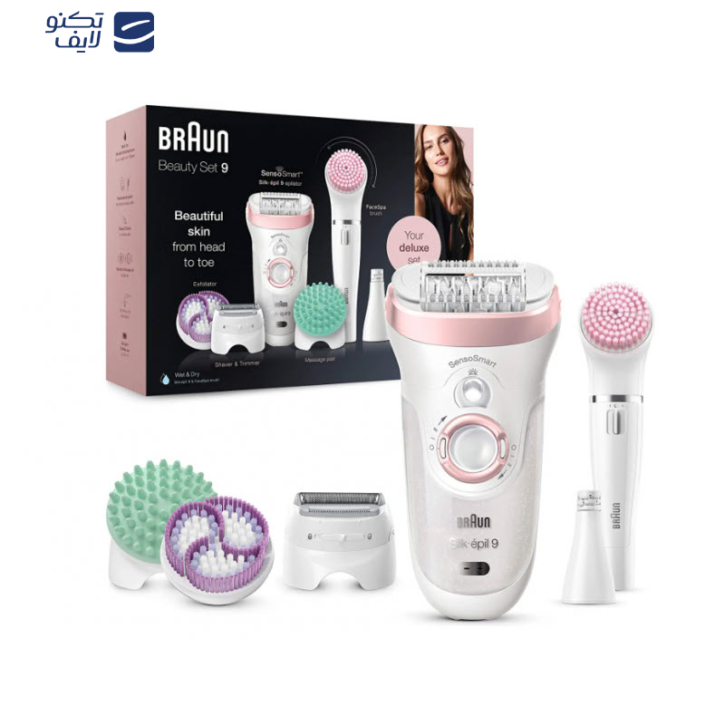 مجموعه اصلاح موی بدن براون مدل SE9-995 بسته 9 عددی