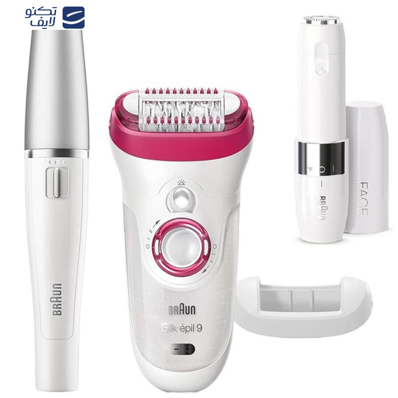 اپیلاتور براون مدل Silk-epil 9 9-538 به همراه ماشین اصلاح صورت و اپیلاتور لایه بردار براون اپیلاتور براون مدل Silk-epil 9 9-538 به همراه ماشین اصلاح صورت و اپیلاتور لایه بردار براون