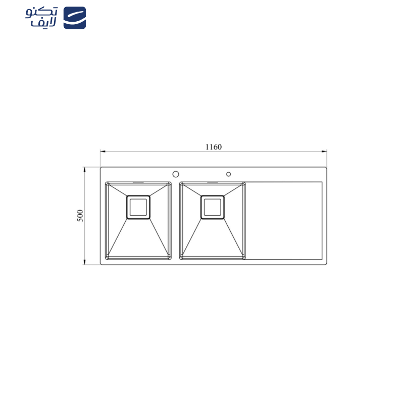 سینک کن مدل BCN202 توکار