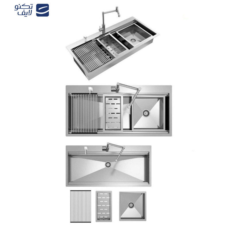 سینک ظرفشویی استیل کن مدل cn104 توکار