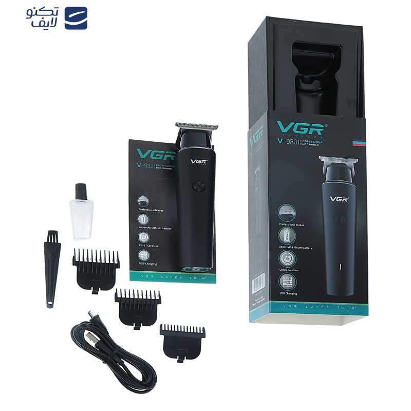 ماشین اصلاح موی سر و صورت وی جی ار مدل professional V00933