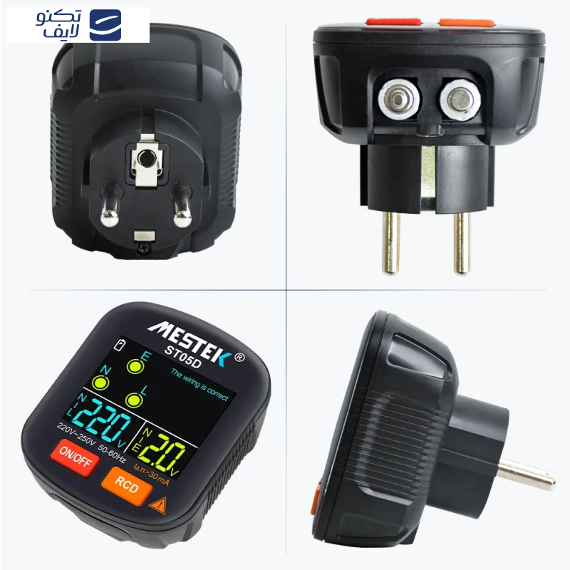 ارت سنج و تستر سوکت هوشمند مستک مدل ST05D