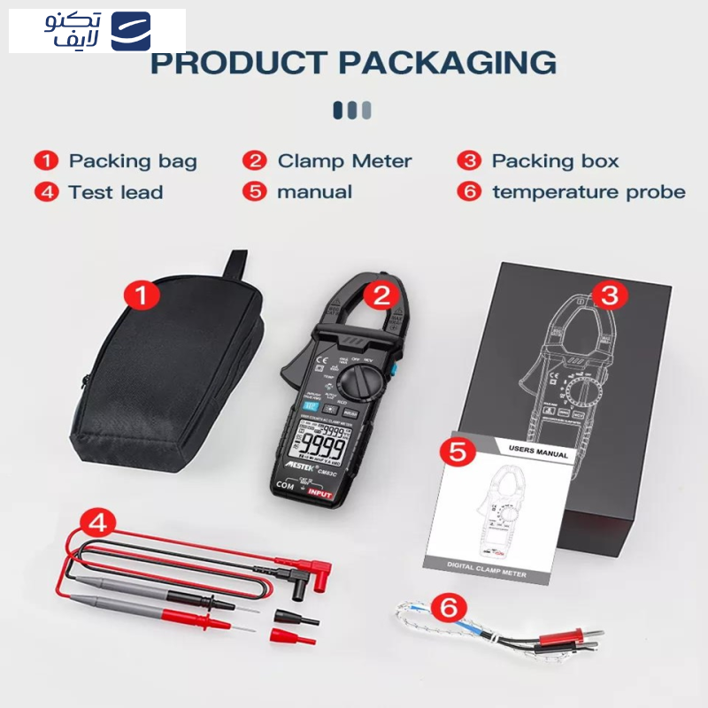 مولتی متر کلمپی دیجیتال مستک مدل CM83C