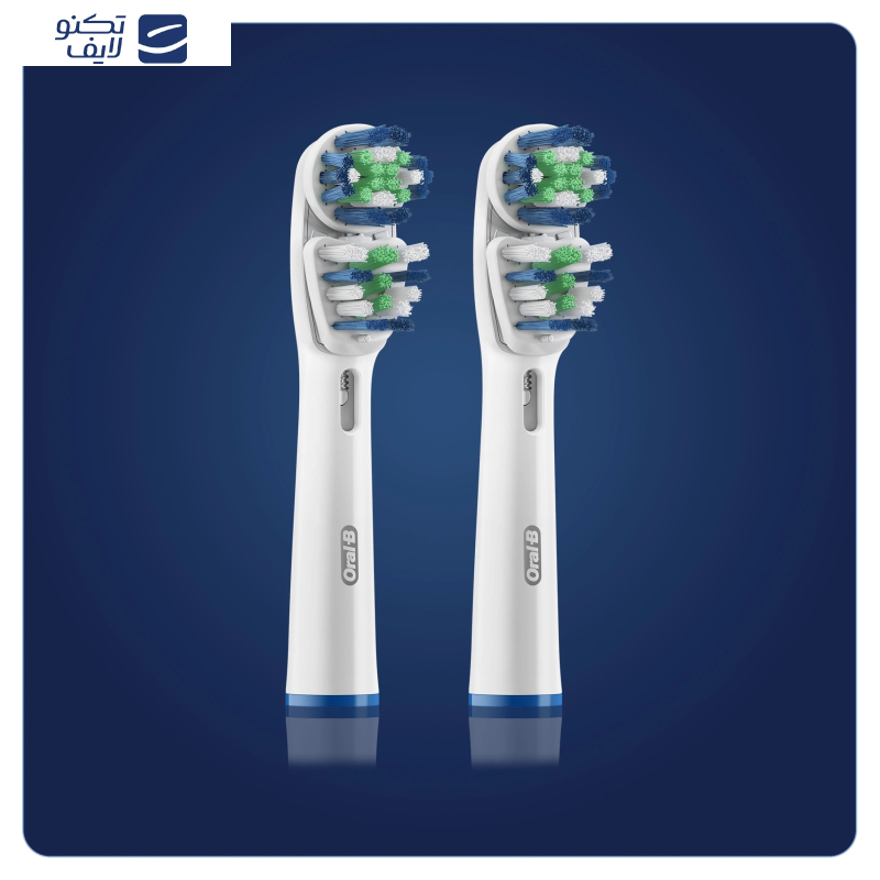 سری یدک مسواک برقی اورال-بی مدل DUAL CLEAN بسته 2 عددی