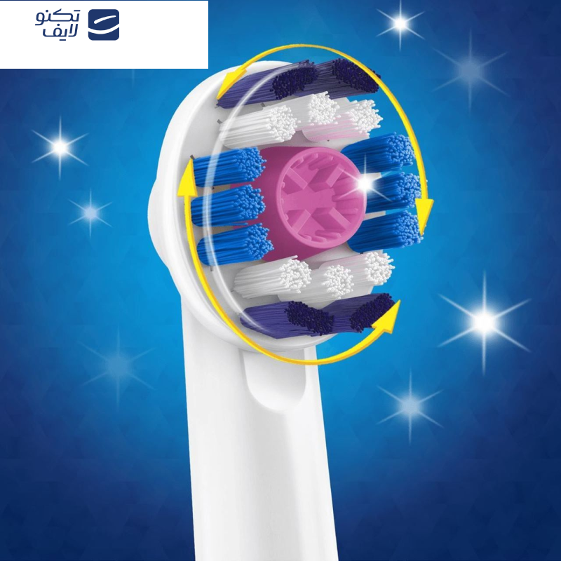 سری یدک مسواک برقی اورال-بی مدل 3D White بسته 2 عددی