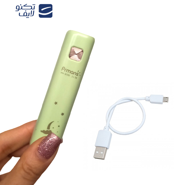 چراغ قوه دستی پرمنس مدل مهتابی 3 حالته کد 8100