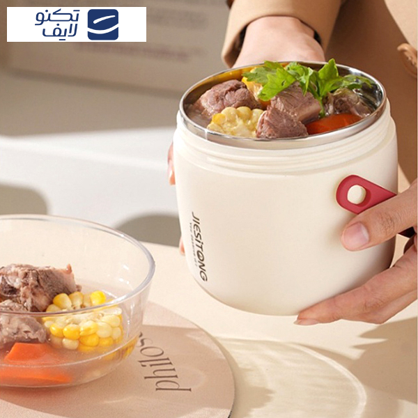 فلاسک غذا مدل دوجداره کد LUNCH-BOX گنجایش 1 لیتر 