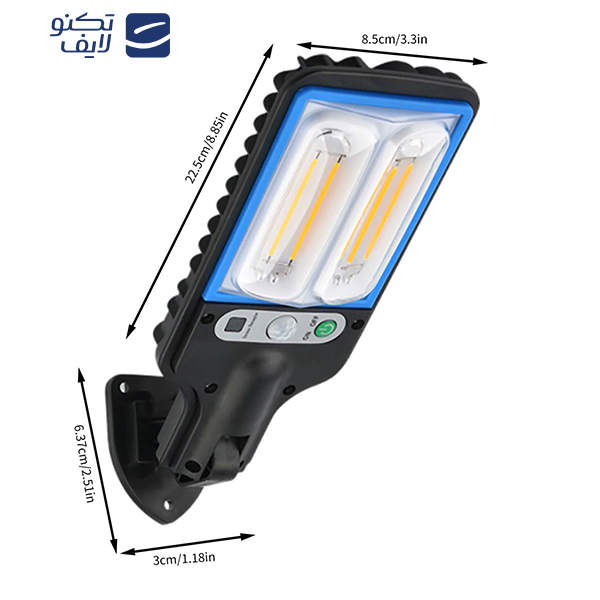 چراغ پارکی خورشیدی سولونیکس مدل 616-13