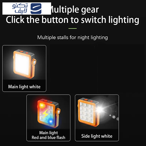 نورافکن شارژی سولونیکس مدل خورشیدی کد NY-9805-D