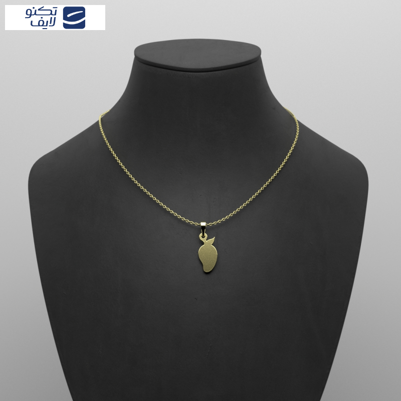گردنبند طلا 18 عیار زنانه مدوپد مدل انبه کد QQ2-1-1067