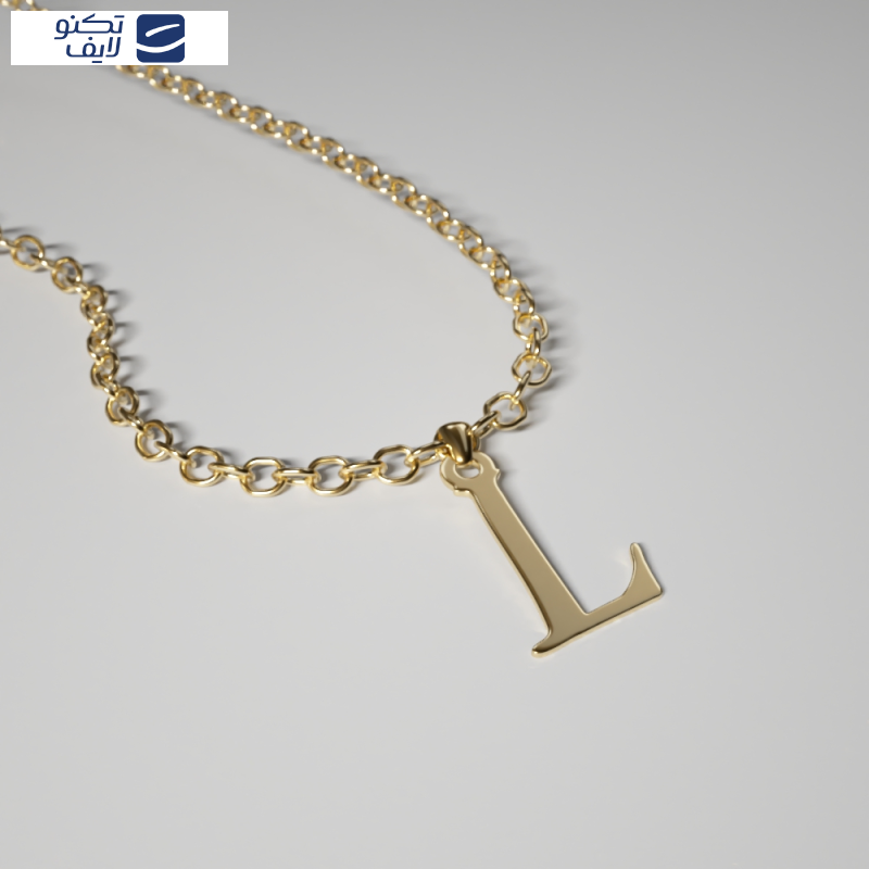 آویز گردنبند طلا 18 عیار زنانه مدوپد مدل  حرف L کد kc19145