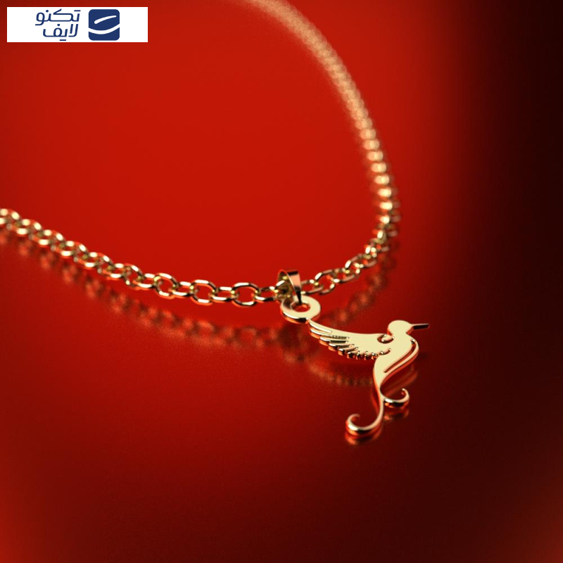 آویز گردنبند طلا 18 عیار زنانه مدوپد مدل پرنده کد PA1-14739