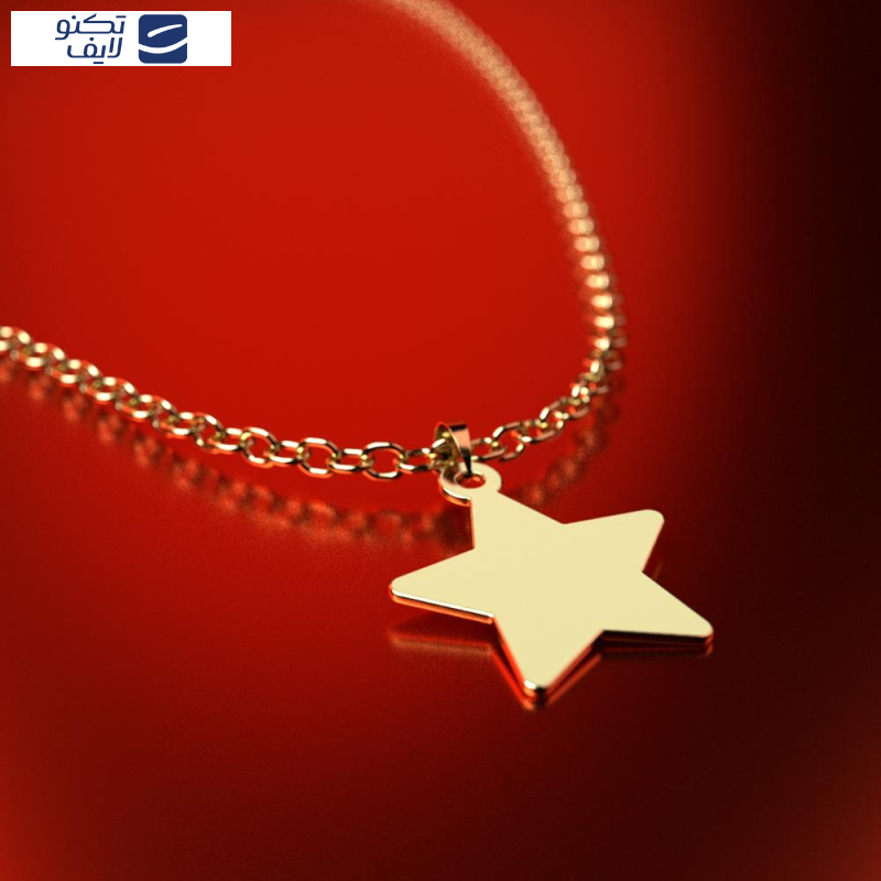 آویز گردنبند طلا 18 عیار زنانه مدوپد مدل ستاره کد PA1-15346