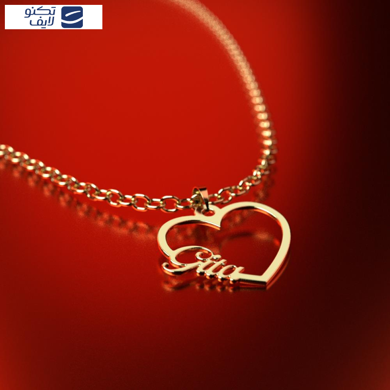 آویز گردنبند طلا 18 عیار زنانه مدوپد مدل اسم گیتا gita کد PB1-10587