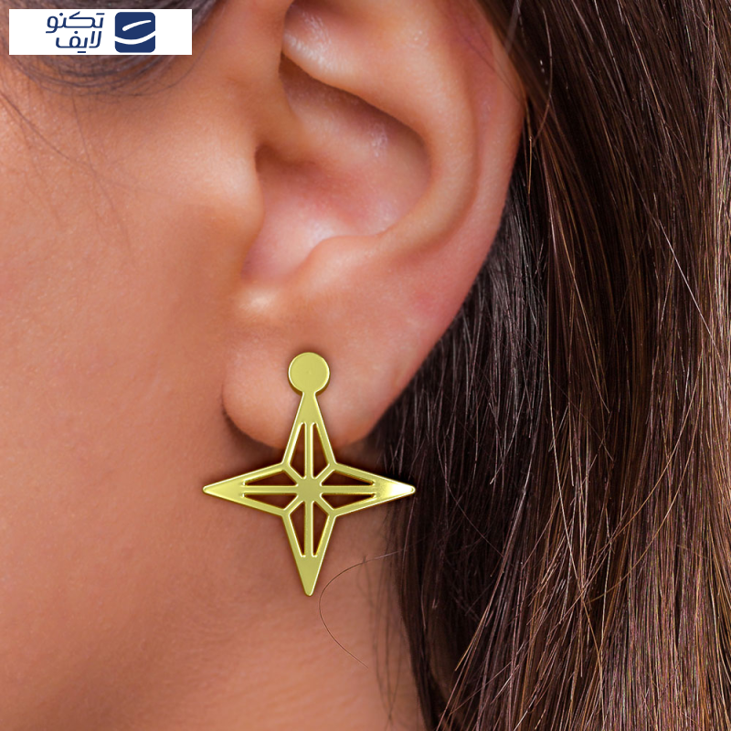 نیم ست طلا 18 عیار زنانه مدوپد مدل ستاره کد NA15431