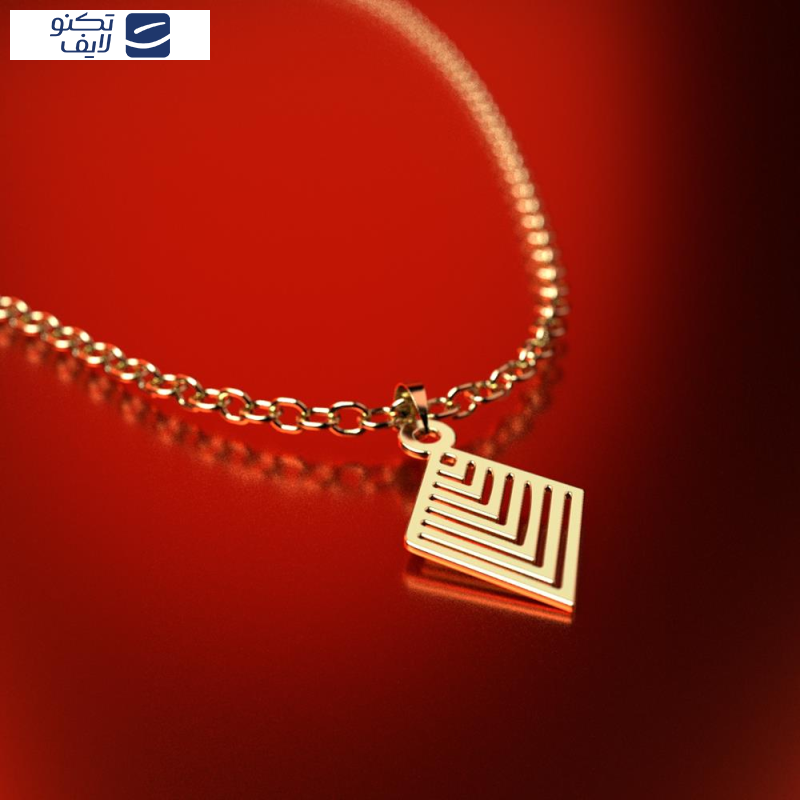 آویز گردنبند طلا 18 عیار زنانه مدوپد مدل هندسی کد PA1-13171