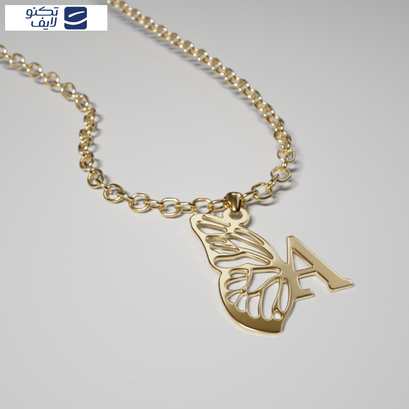 آویز گردنبند طلا 18 عیار زنانه مدوپد مدل A کد kc18842