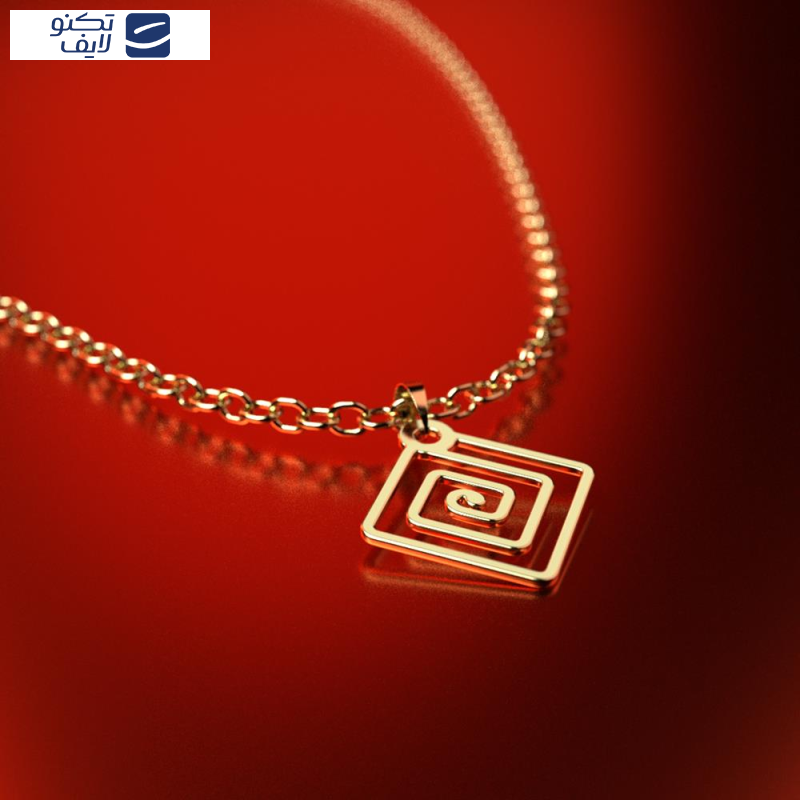 آویز گردنبند طلا 18 عیار زنانه مدوپد مدل هندسی کد PA1-11000
