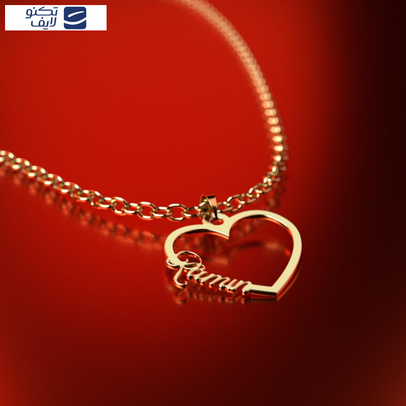 آویز گردنبند طلا 18 عیار زنانه مدوپد مدل اسم رامین ramin کد PB1-10802