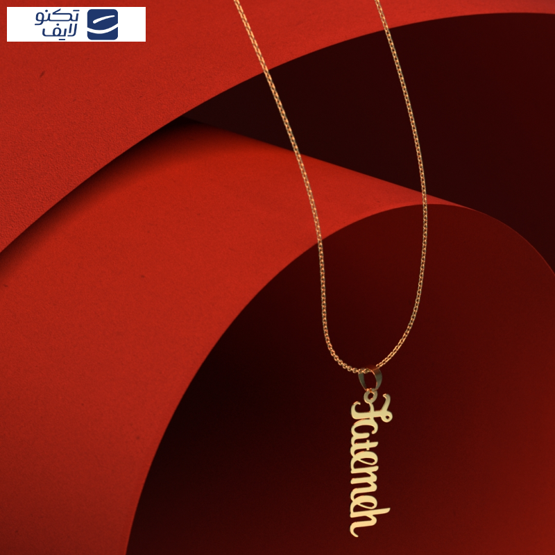 گردنبند طلا 18 عیار زنانه مدوپد مدل fatemeh گردنبند طلا 18 عیار زنانه مدوپد مدل fatemeh