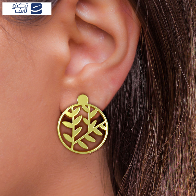 نیم ست طلا 18 عیار زنانه مدوپد مدل برگ کد NA14974