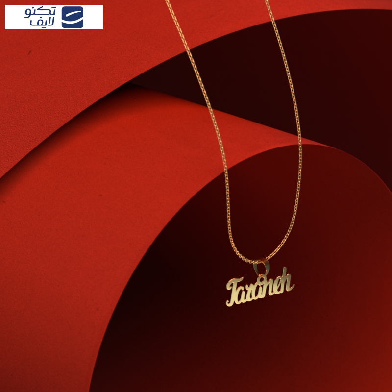 گردنبند طلا 18 عیار زنانه مدوپد مدل taraneh