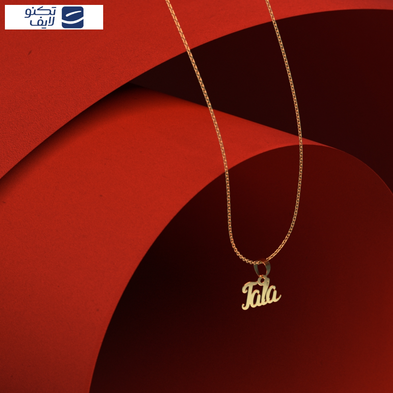 گردنبند طلا 18 عیار زنانه مدوپد مدل tala