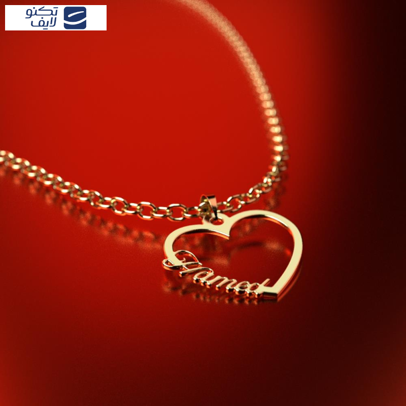 آویز گردنبند طلا 18 عیار زنانه مدوپد مدل اسم حامد hamed کد PB1-10729