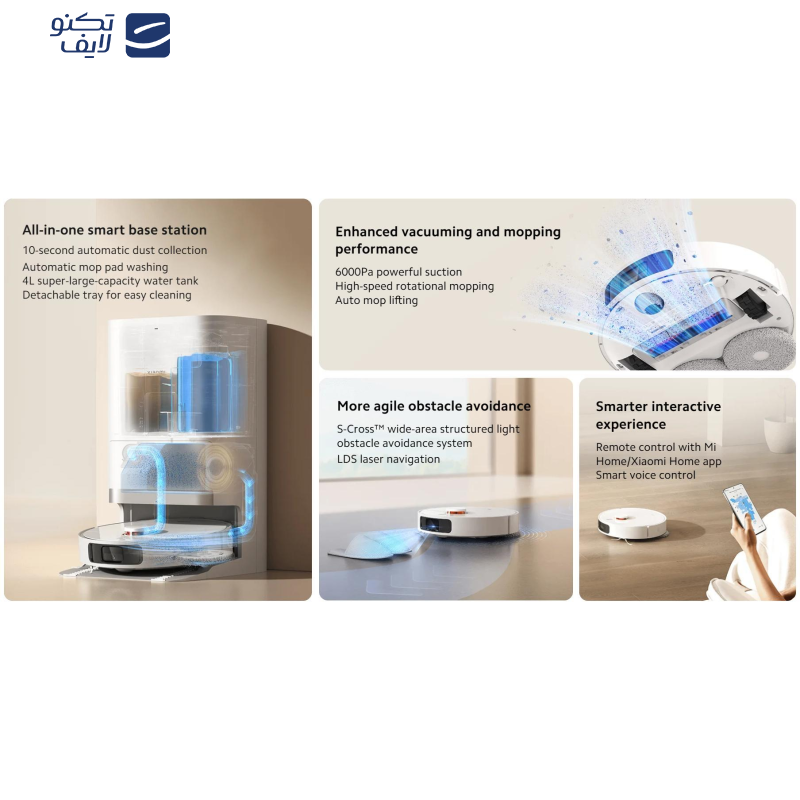 جاروبرقی رباتیک شیائومی مدل Xiaomi Robot Vacuum X20 Plus