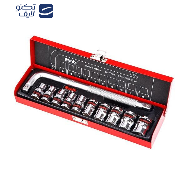 مجموعه 11 عددی آچار و سری بکس رونیکس مدل RX-2610