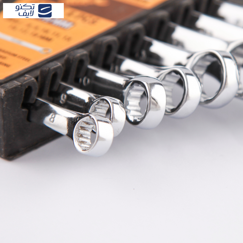 مجموعه 8 عددی آچار یکسر تخت یکسر رینگی مدل HT 252