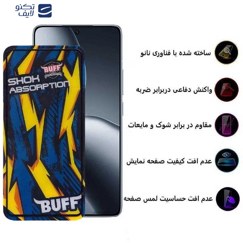 محافظ صفحه نمایش بوف مدل Shock-Shock-Guarantee مناسب برای گوشی موبایل شیائومی Poco F7 Ultra / Poco F7 Pro / Xiaomi 15s Pro	