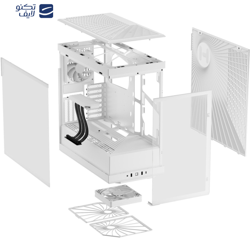 کیس کامپیوتر گیمینگ هایت مدل Y40 Snow White