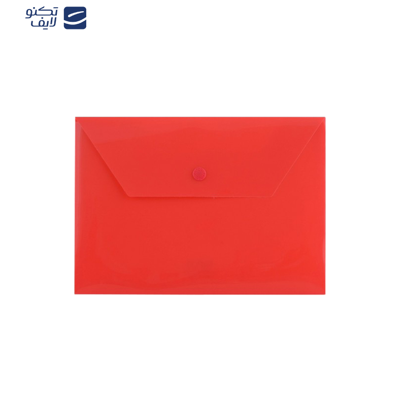 پوشه دکمه دار پاپکو مدل B5-ClearM  سایز A5 بسته 10 عددی