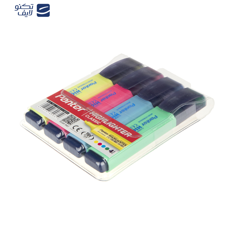 ماژیک علامت گذار 4 رنگ پنتر مدل CH511WP4