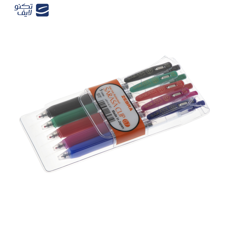 روان نویس زبرا مدل ساراسا کلیپ بسته 5 عددی