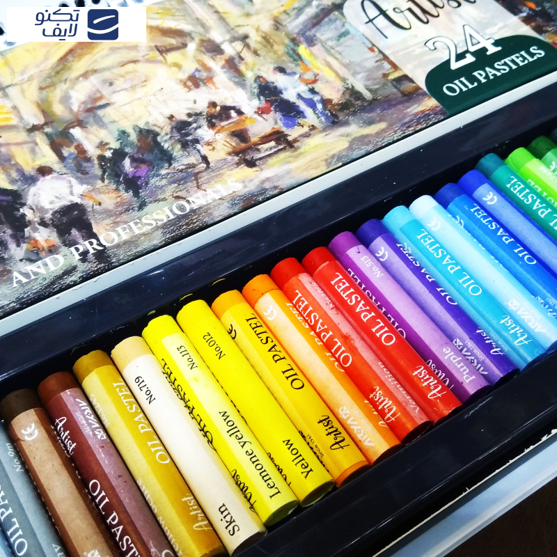 پاستل 24 رنگ آریا مدل ARTIST کد 2602