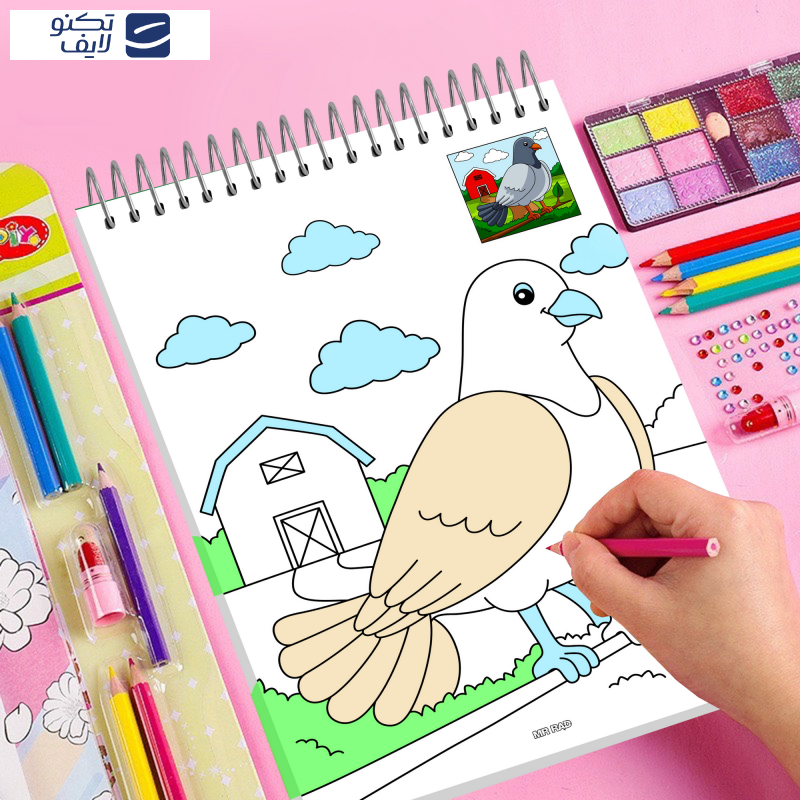 دفتر رنگ آمیزی مستر راد طرح رنگی کد 1669