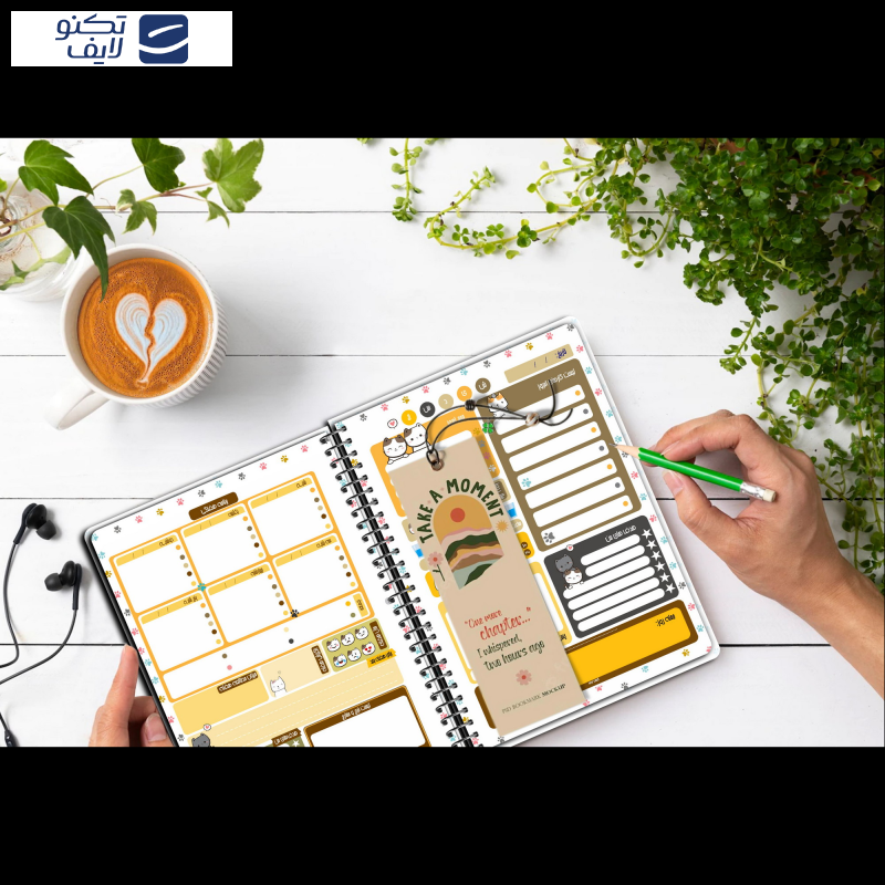 دفتر برنامه ریزی مستر راد طرح جدید گربه فانتزی مدل پالت کد cat kawaii-1585