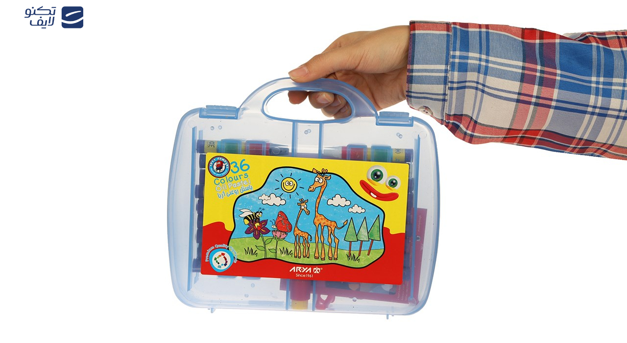 پاستل روغنی 36 رنگ آریا مدل 2032