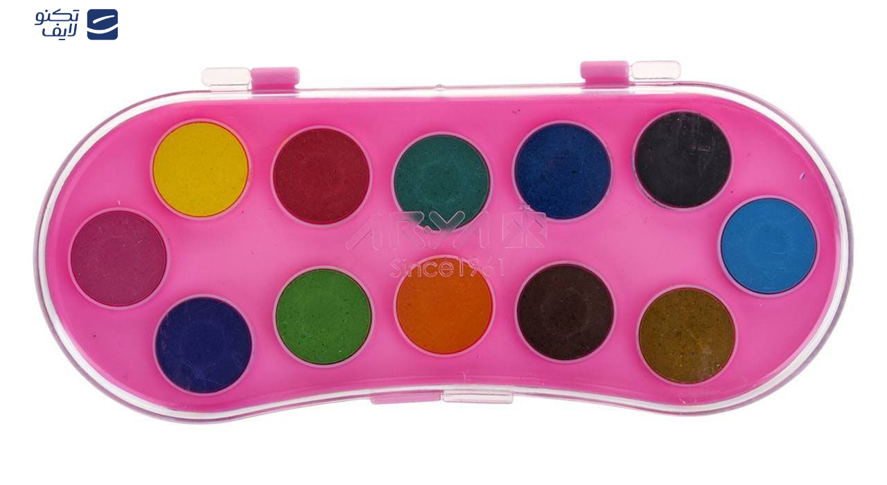 آبرنگ 12 رنگ آریا کد 5003