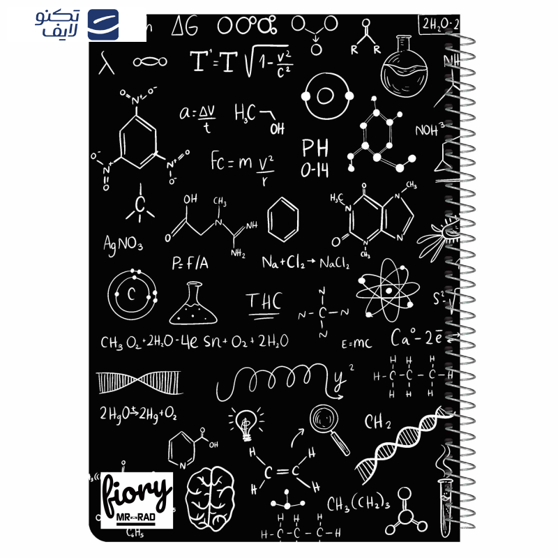 دفتر مشق 50 برگ مستر راد مدل دفتر شیمی کد 1716