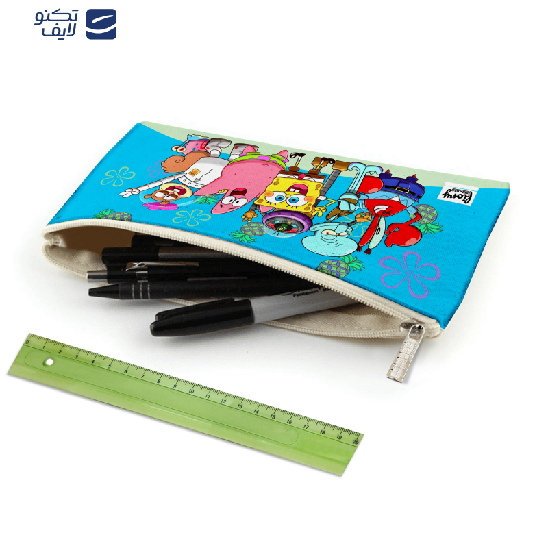 جامدادی مستر راد مدل باب اسفنجی طرح پاتریک و اختاپوس کد fiory 2033 